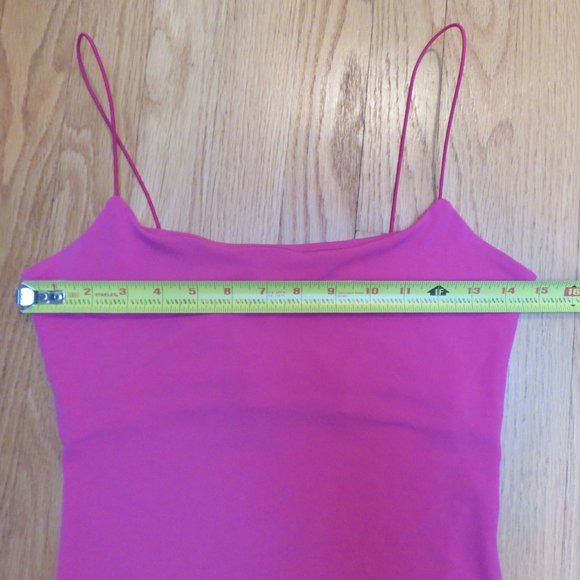 CLEARANCE Leith hot pink crop cami with shelf bra size S - Picture 4 of 5